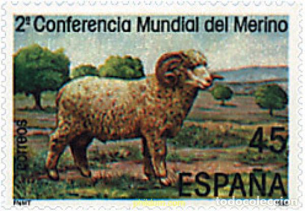 Sellos: 85140 MNH ESPA&Ntilde;A 1986 2 CONFERENCIA MUNDIAL DEL MERINO