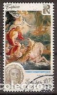Sellos: ESPA&Ntilde;A 1990 - PATRIMONIO NACIONAL - TAPICES - EDIFIL 3090C USADO PROCEDE DE HOJA BLOQUE