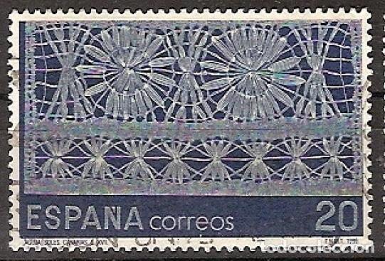 Sellos: ESPA&Ntilde;A 1989 - ARTESANIA ESPA&Ntilde;OLA - ENCAJE DE BOLILLOS- EDIFIL 3019 USADO PROCEDENTE DE HB