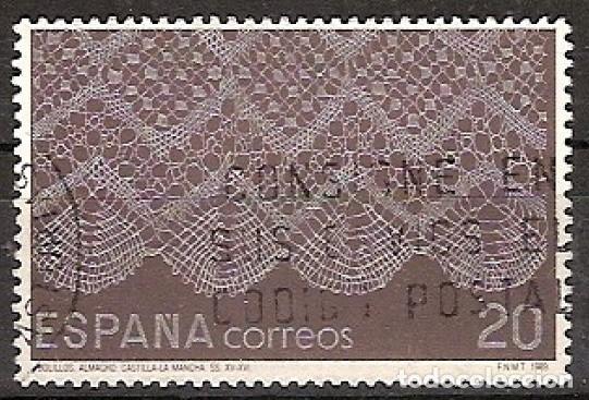 Sellos: ESPA&Ntilde;A 1989 - ARTESANIA ESPA&Ntilde;OLA - ENCAJE DE BOLILLOS- EDIFIL 3020 USADO PROCEDENTE DE HB