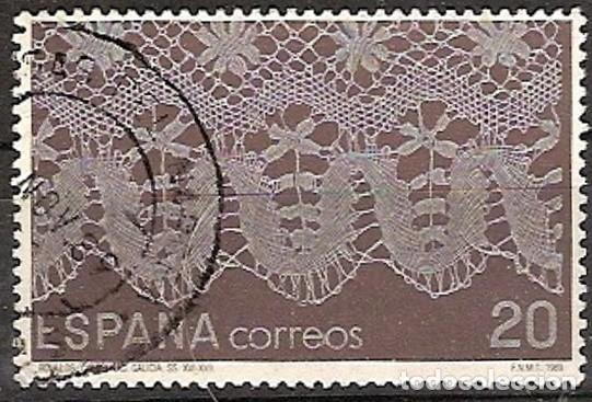 Sellos: ESPA&Ntilde;A 1989 - ARTESANIA ESPA&Ntilde;OLA - ENCAJE DE BOLILLOS- EDIFIL 3021 USADO PROCEDENTE DE HB
