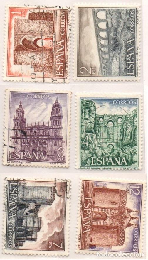 Sellos: SERIE SELLOS ESPA&Ntilde;A REY 1977 TURISMO USADOS EDIFIL N&ordm; 2417-22 COMPLETA