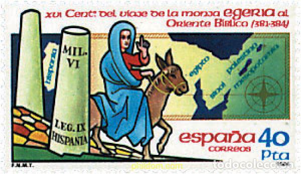 Sellos: 85738 MNH ESPA&Ntilde;A 1984 1600 ANIVERSARIO DEL VIAJE DE LA MONJA EGERIA AL ORIENTE BIBLICO