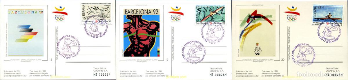 Sellos: 258042 MNH ESPA&Ntilde;A 1991 25 JUEGOS OLIMPICOS VERANO BARCELONA 1992