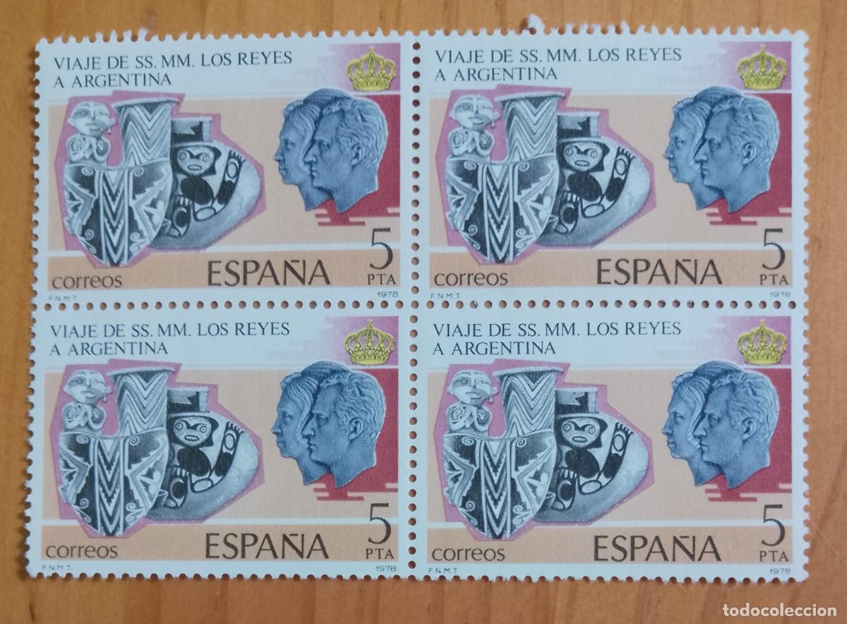Sellos: ESPA&Ntilde;A - V/F 5 PTA - TIRA NUEVA -EDIFIL 2495, A&Ntilde;O 1978 - VIAJE DE SS. MM. LOS REYES A ARGENTINA