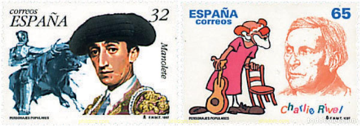 Sellos: 83249 MNH ESPA&Ntilde;A 1997 PERSONAJES POPULARES
