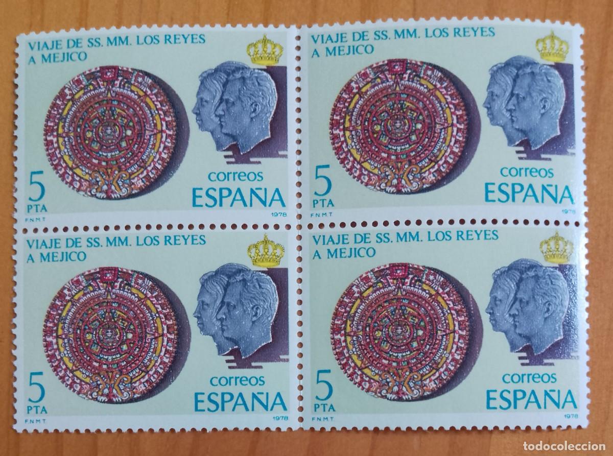 Sellos: ESPA&Ntilde;A - TIRA PERFECTA - V/F 5 PTA - A&Ntilde;O 1978, EDIFIL 2439 - VIAJE DE SS. MM. LOS REYES A M&Eacute;JICO
