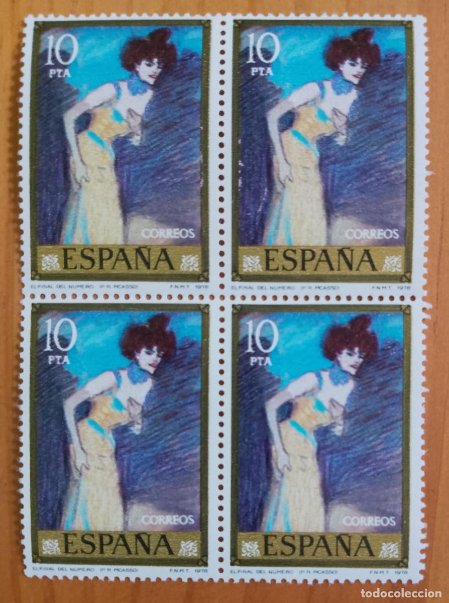 Francobolli: ESPA&Ntilde;A - TIRA PERFECTA - V/F 10 PTA - A&Ntilde;O 1978, EDIFIL 2484 - EL FINAL DEL N&Uacute;MERO, PABLO PICASSO