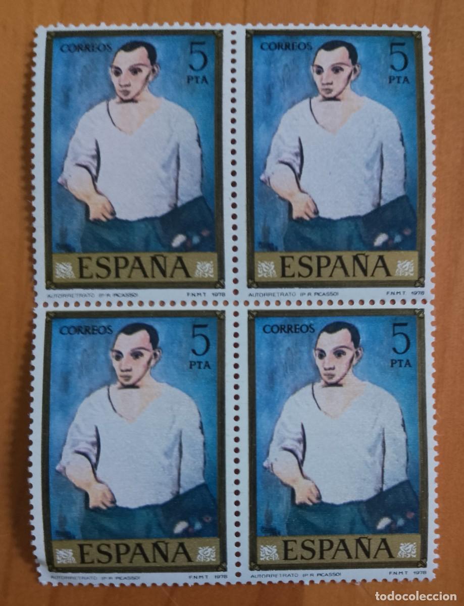 Francobolli: ESPA&Ntilde;A - TIRA PERFECTA - V/F 5 PTA - A&Ntilde;O 1978, EDIFIL 2482 - AUTORRETRATO, PABLO PICASSO