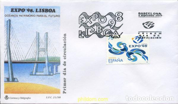 Sellos: 250455 MNH ESPA&Ntilde;A 1998 EXPO 98. EXPOSICION UNIVERSAL DE LISBOA