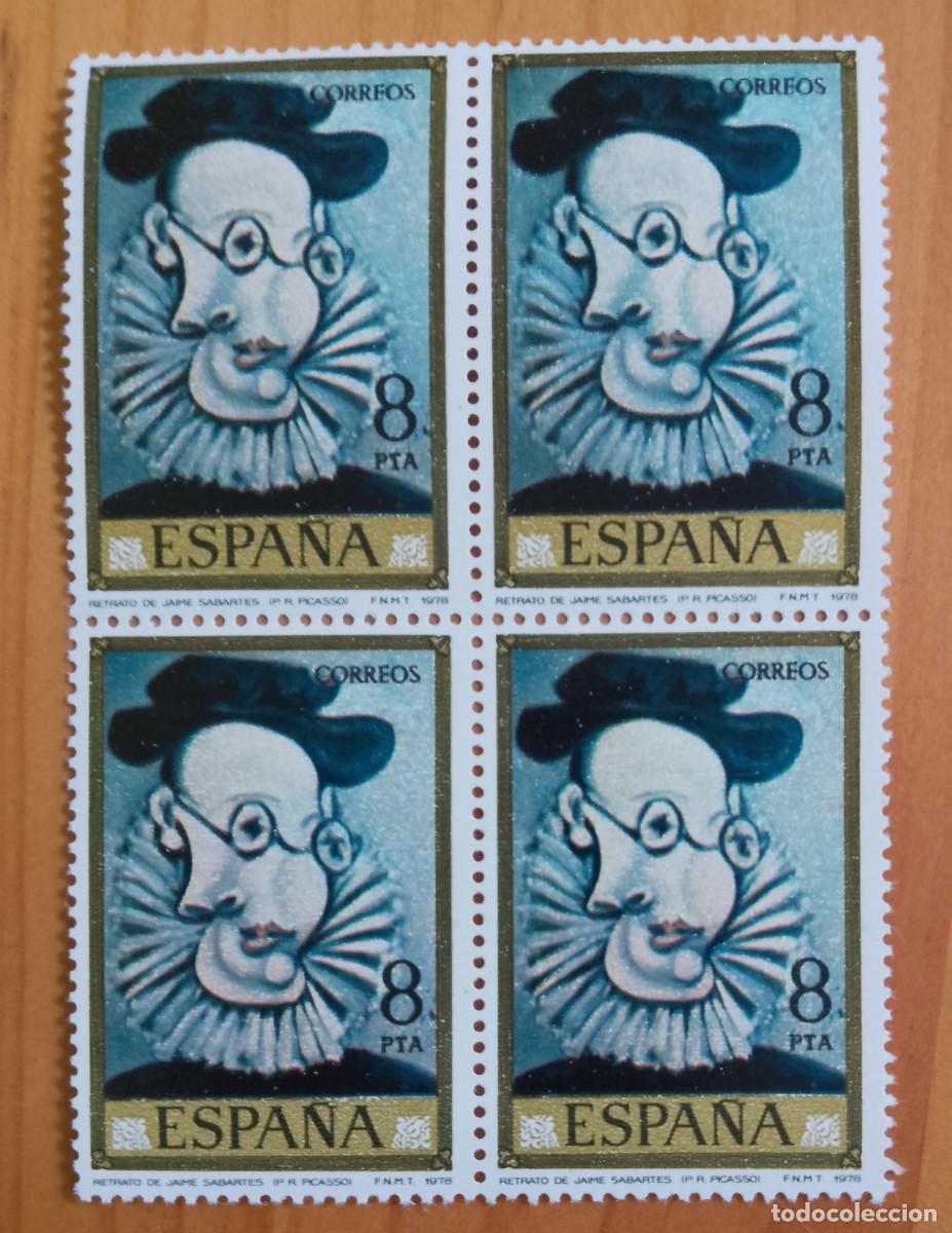 Francobolli: ESPA&Ntilde;A - TIRA PERFECTA - V/F 8 PTA -A&Ntilde;O 1978, EDIFIL 2483 - RETRATO DE JAIME SABARTES, PABLO PICASSO