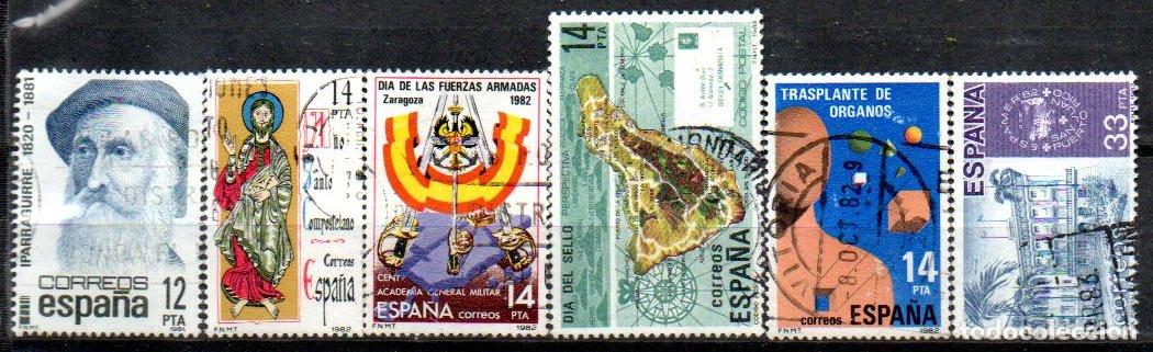 Sellos: SEIS SELLOS ESPA&Ntilde;A REY USADOS 2643, 2649, 2659, 2668, 2669. 2673
