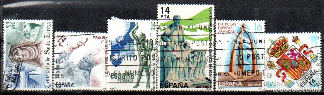 Sellos: SEIS SELLOS ESPA&Ntilde;A REY 2674, 2675, 2683, 2684, 2685. 2710