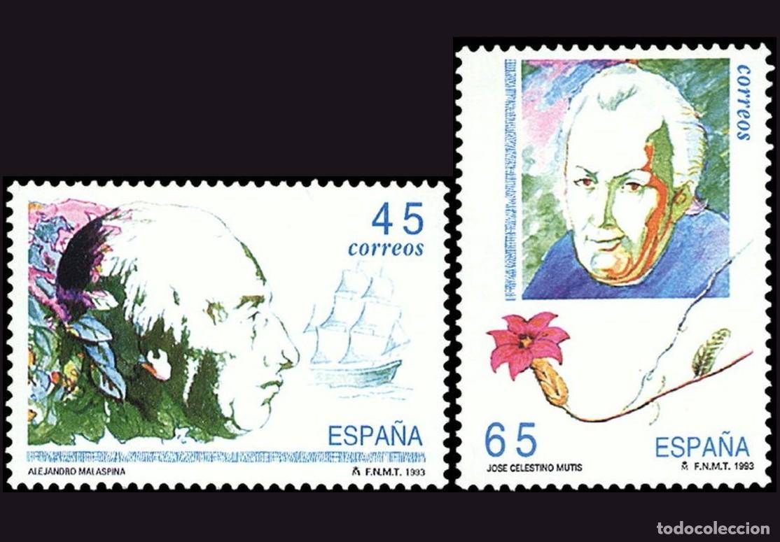 Sellos: 2v Espa&ntilde;a, 1993 | Exploradores y Navegantes | Ed: 3267/8, Yv: 2859/60, Mi: 3125/6 MNH **
