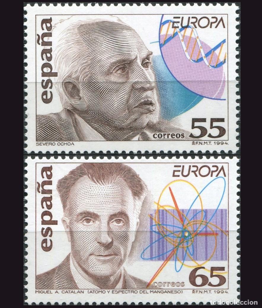 Sellos: 2v Espa&ntilde;a, 1994 | Europa, Science | Ed: 3301/2, Yv: 2895/6, Mi: 3162/3 MNH **