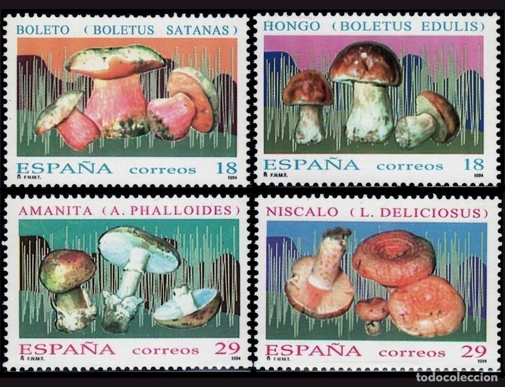Sellos: 4v Espa&ntilde;a, 1994 | Setas / Mushrooms | Ed: 3279/82, Yv: 2872/5, Mi: 3140/3 MNH **