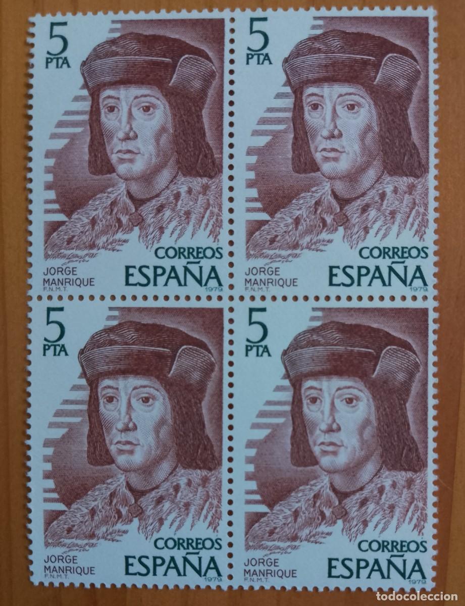 Sellos: ESPA&Ntilde;A - TIRA PERFECTA - V/F 5 PTA - A&Ntilde;O 1979, EDIFIL 2512 - JORGE MANRIQUE