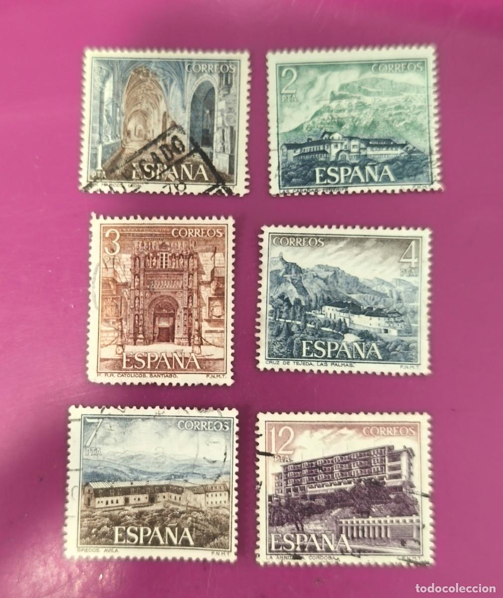 Sellos: Espa&ntilde;a 1976 Serie Tur&iacute;stica. Paradores Nacionales. Edifil 2334/2339 serie completa