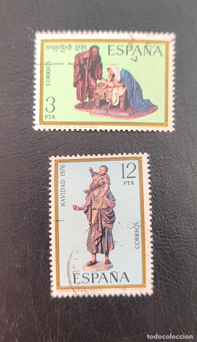 Sellos: Espa&ntilde;a 1976 Navidad. Congreso internacional de Belenistas. Edifil 2368/2369 serie completa