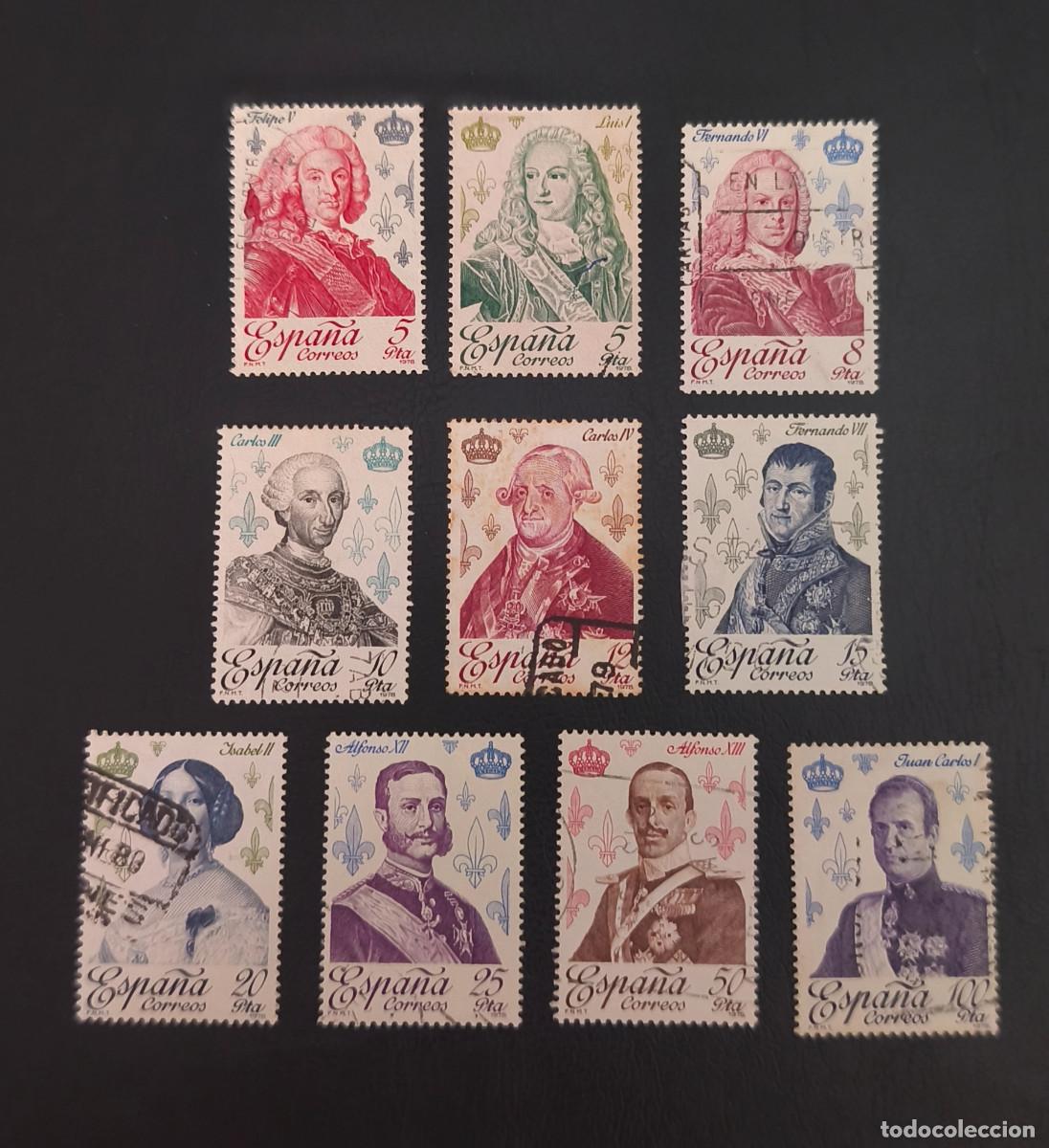 Sellos: Espa&ntilde;a 1978 Reyes de Espa&ntilde;a. Casa de Borb&oacute;n. Edifil 2496/2505 serie completa