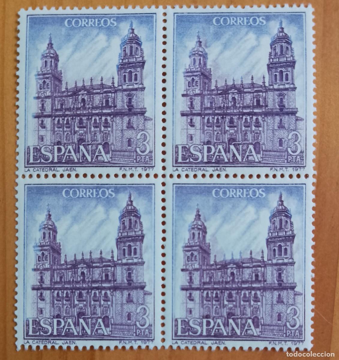 Sellos: ESPA&Ntilde;A - V/F 3 PTA - TIRA NUEVA - EDIFIL 2419, A&Ntilde;O 1977 - LA CATEDRAL, JA&Eacute;N