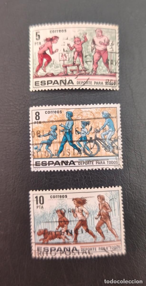 Sellos: Espa&ntilde;a 1979 Deportes para todos. Edifil 2516/2518 serie completa