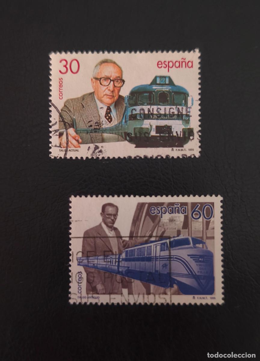Sellos: Espa&ntilde;a 1995 Tren Talgo Edifil 3347/3348 serie completa