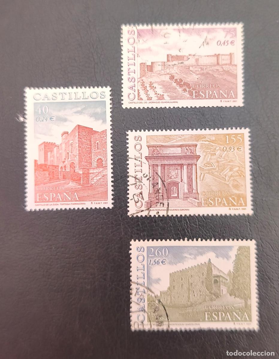 Sellos: Espa&ntilde;a 2001 Castillos Edifil 3785/3788 serie completa