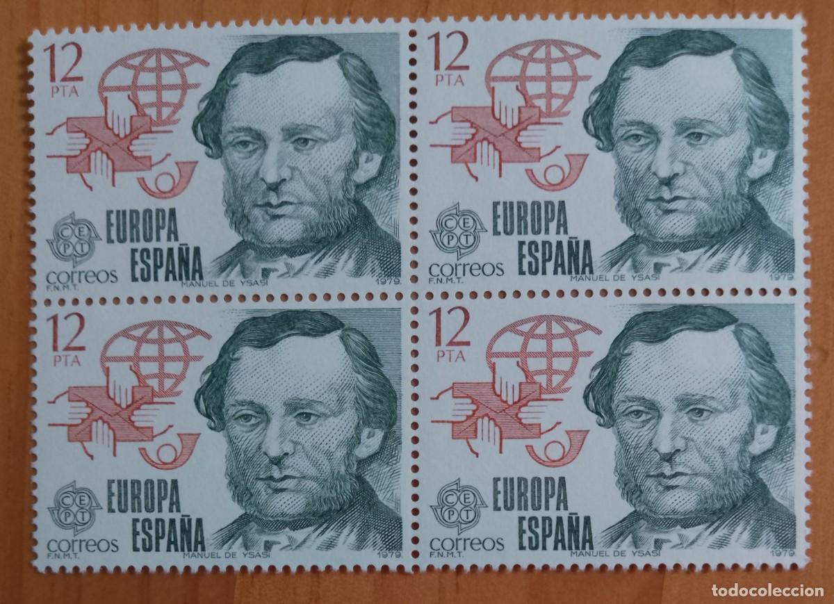 Sellos: ESPA&Ntilde;A - V/F 12 PTA - TIRA NUEVA - EDIFIL 2521, A&Ntilde;O 1979 - EUROPA, CEPT - MANUEL DE YSASI