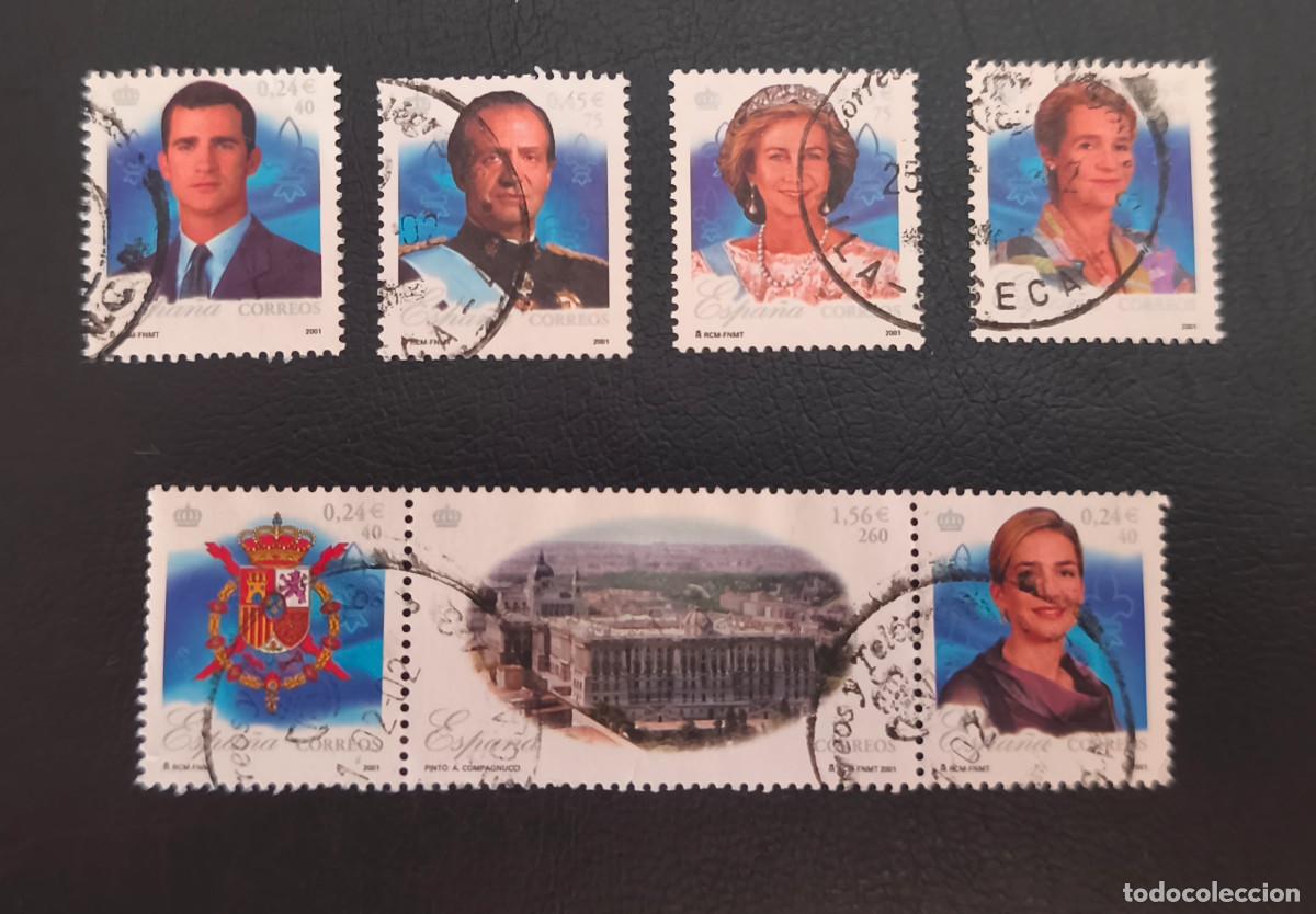 Sellos: Espa&ntilde;a 2001 25&ordm; Aniversario del Reinado de S.M.Don Juan Carlos I Edifil 3856A/3856G serie completa