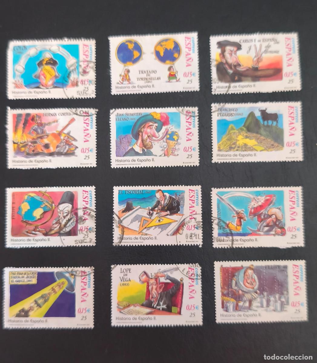 Sellos: Espa&ntilde;a 2001 Correspondencia epistolar escolar Edifil 3822/3833 serie completa