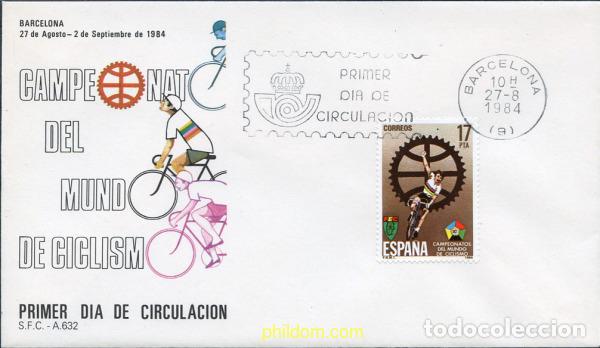 Selos: 261319 MNH ESPA&Ntilde;A 1984 CAMPEONATO DEL MUNDO DE CICLISMO