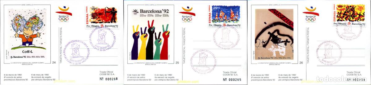 Sellos: 258028 MNH ESPA&Ntilde;A 1992 25 JUEGOS OLIMPICOS VERANO BARCELONA 1992