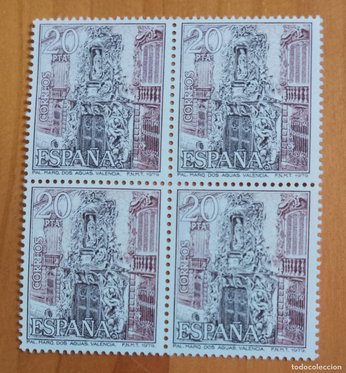 Sellos: ESPA&Ntilde;A - V/F 2 PTA - TIRA NUEVA - A&Ntilde;O 1979, EDIFIL 2530- PAL. MARQUES DE DOS AGUAS, VALENCIA