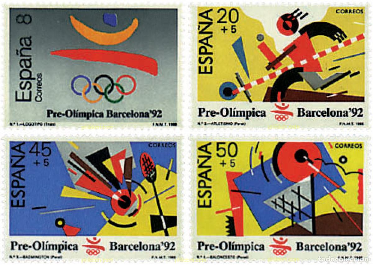 Sellos: 85795 MNH ESPA&Ntilde;A 1988 25 JUEGOS OLIMPICOS VERANO BARCELONA 1992