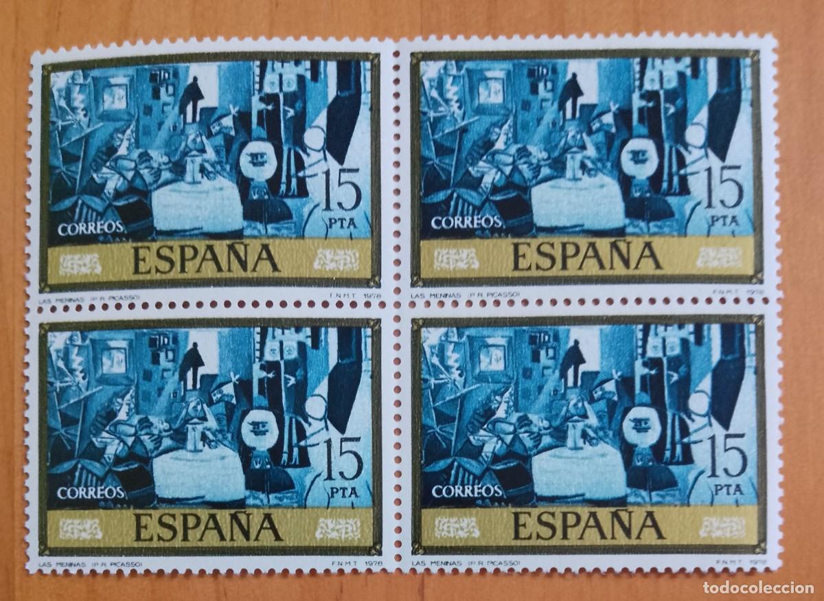 Sellos: ESPA&Ntilde;A - V/F 15 PTA - TIRA NUEVA - A&Ntilde;O 1978, EDIFIL 2486 - LAS MENINAS (P.PICASSO).