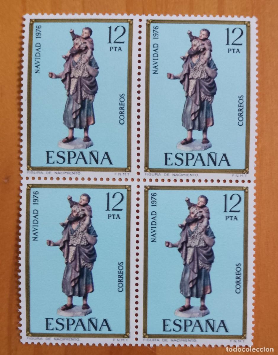 Sellos: ESPA&Ntilde;A - V/F 12 PTA - TIRA NUEVA - A&Ntilde;O 1976, EDIFIL 2368 - NAVIDAD 1976