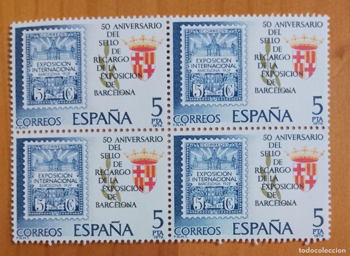 Sellos: ESPA&Ntilde;A - V/F 5 PTA - TIRA NUEVA - A&Ntilde;O 1979, EDIFIL 2549 - EXPOSICION INTERNACIONAL BARCELONA 1929