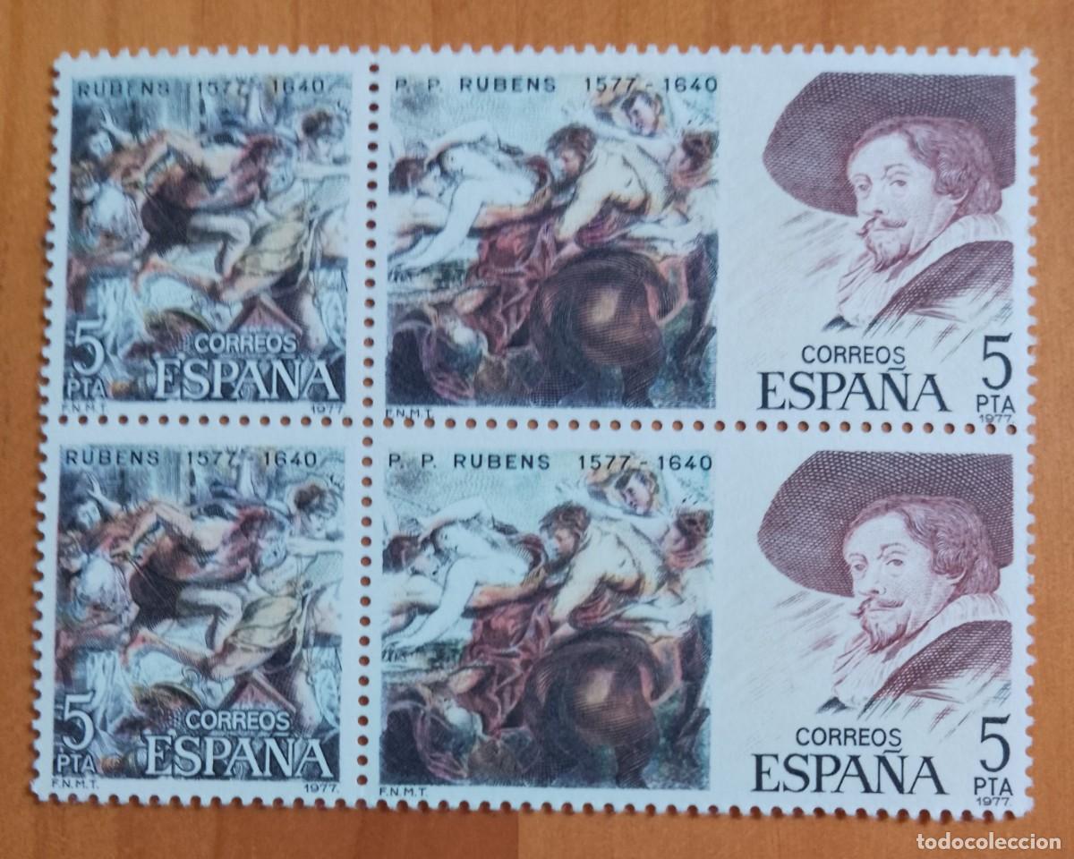 Briefmarken: ESPA&Ntilde;A - V/F 5 PTA - TIRA NUEVA - A&Ntilde;O 1977, EDIFIL 2463, 2464 Y 2465 - RUBENS