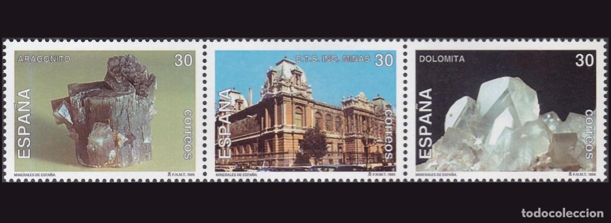 Selos: 3v Espa&ntilde;a, 1995 | Minerales de Espa&ntilde;a (II) | Ed: 3343/5, Yv: 2935/7, Mi: 3201/3 MNH **