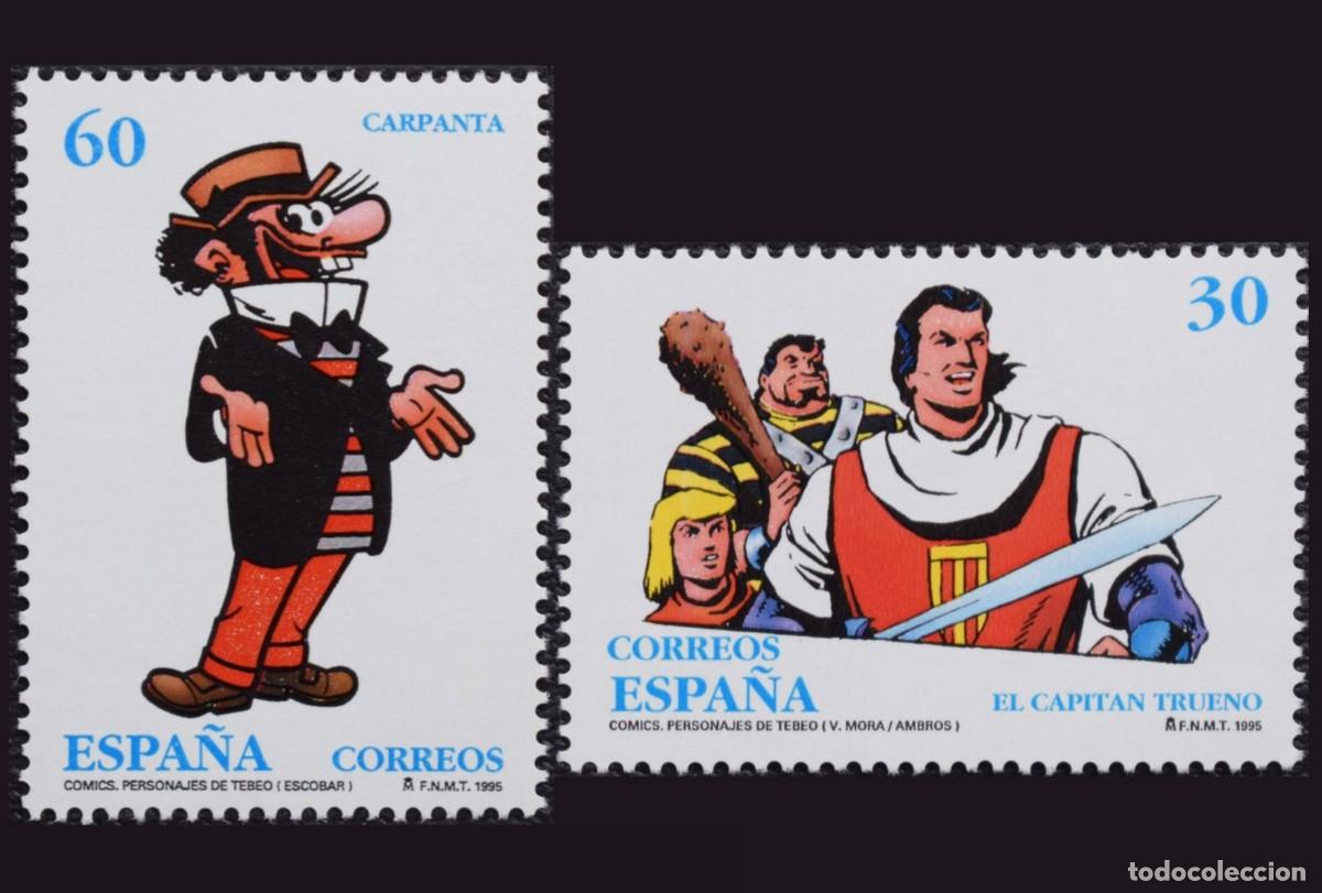 Selos: 2v Espa&ntilde;a, 1995 | C&oacute;mics / Personajes (I) | Ed: 3359/60, Yv: 2950/1, Mi: 3215/6 MNH **