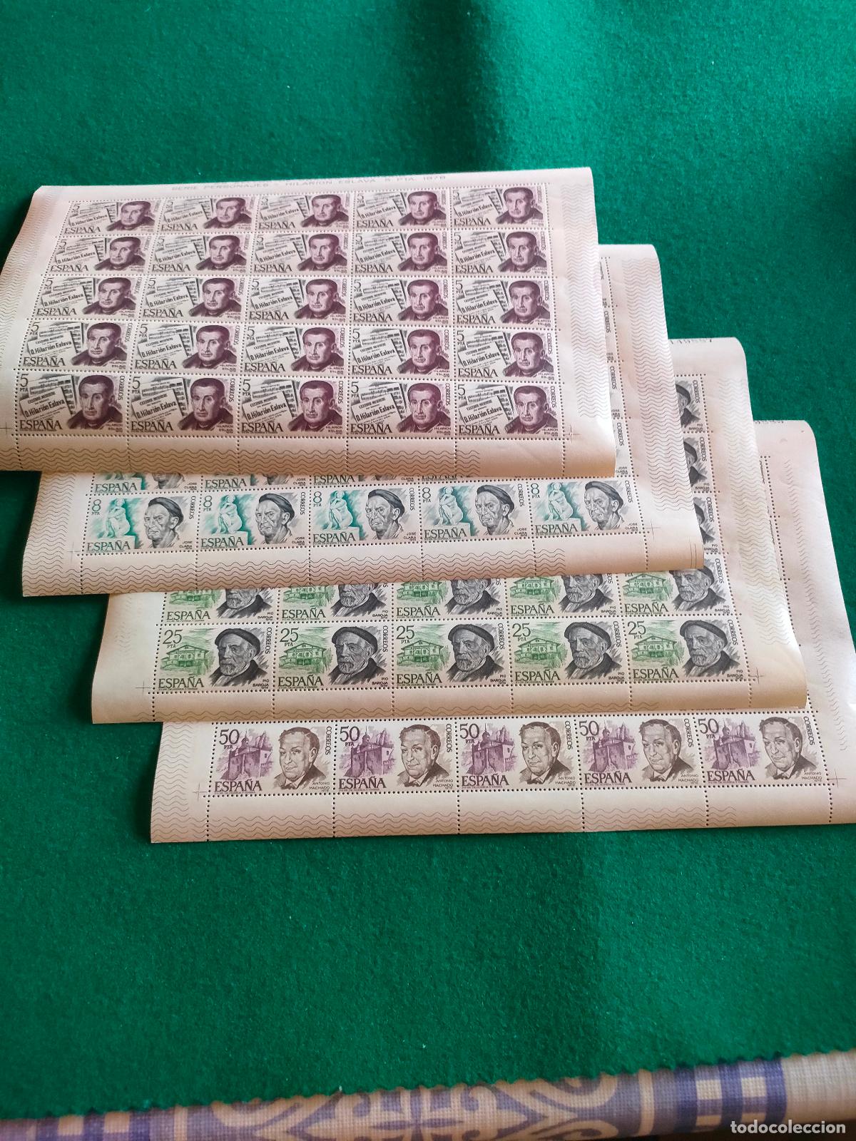 Briefmarken: EDIFIL 2456-59 NUEVO PERFECTO EN PLIEGO DE 25 SERIES