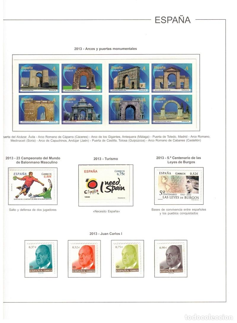 Sellos: ESPA&Ntilde;A. A&Ntilde;O 2013 COLECCI&Oacute;N COMPLETA DE SELLOS Y HOJAS BLOQUES
