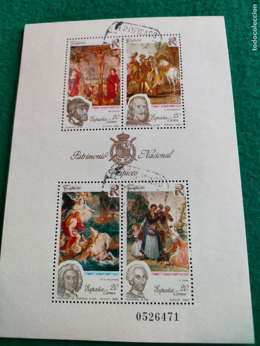 Sellos: EDIFIL 3090 HOJTA USADA