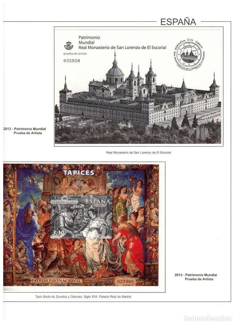 Sellos: ESPA&Ntilde;A. A&Ntilde;O 2013 COLECCI&Oacute;N COMPLETA DE PRUEBAS DE LUJO