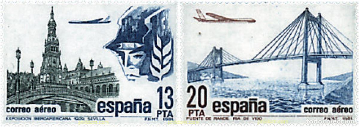 Sellos: 85715 MNH ESPA&Ntilde;A 1981 CORREO AEREO