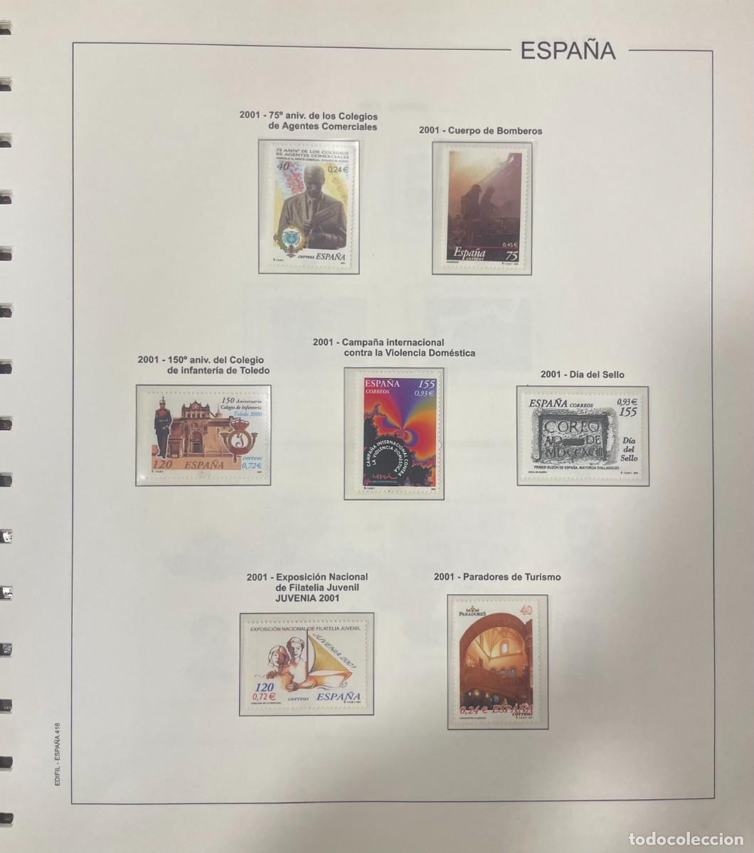 Sellos: ESPA&Ntilde;A. A&Ntilde;O 2001. COLECCION COMPLETA DE SELLOS, HOJAS BLOQUES