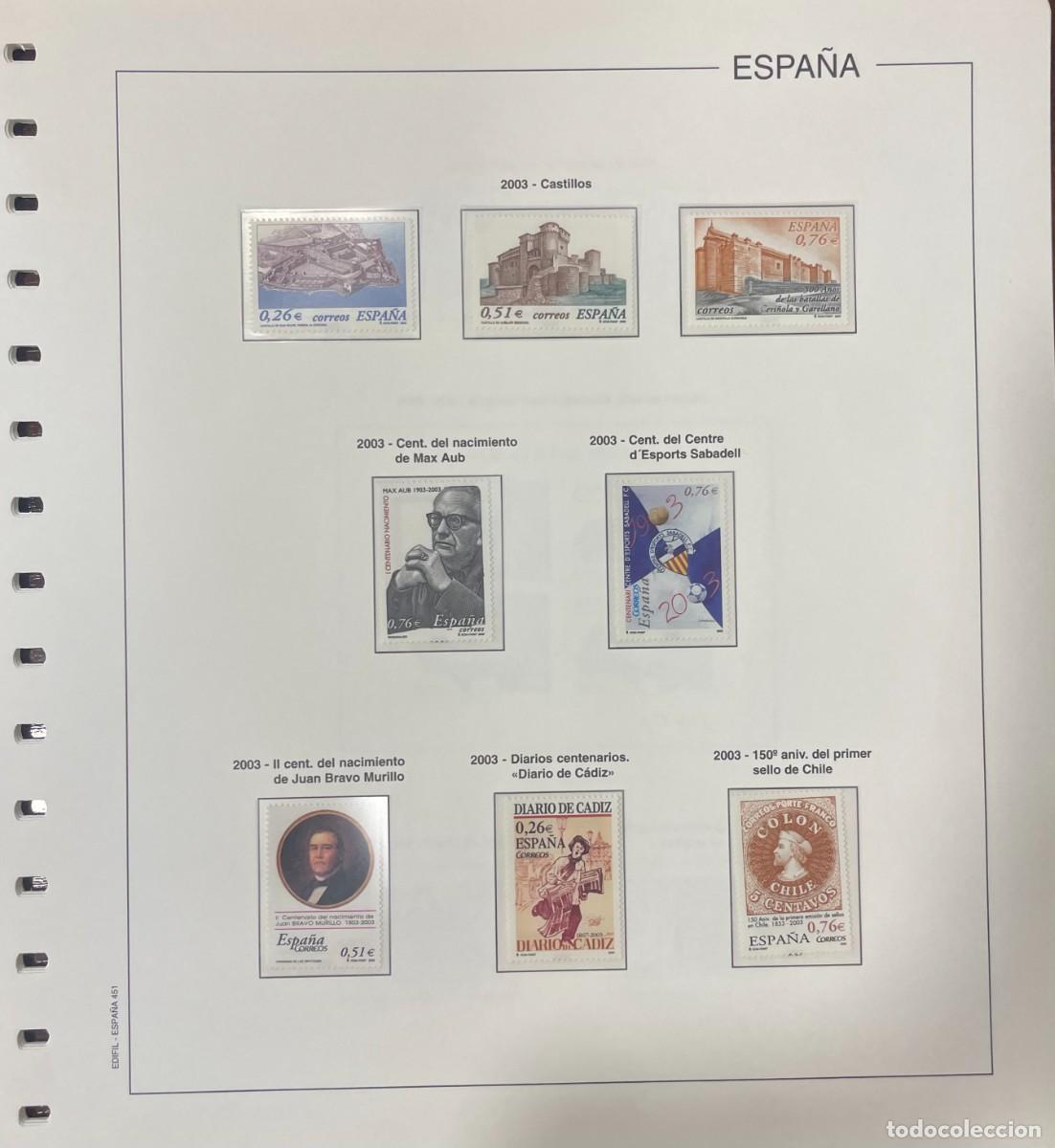Briefmarken: ESPA&Ntilde;A. A&Ntilde;O 2003. COLECCION COMPLETA DE SELLOS, HOJAS BLOQUES Y CARNETS NUEVO