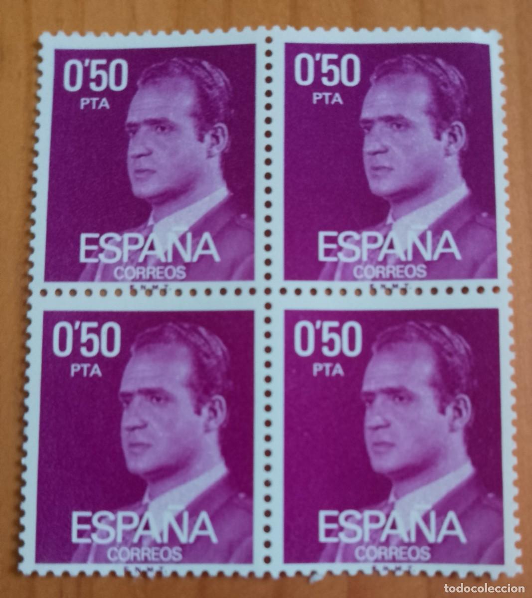 Sellos: ESPA&Ntilde;A - V/F 0,50 PTA - TIRA NUEVA - A&Ntilde;O 1977, EDIFIL 2389 - MONARQU&Iacute;A, REY JUAN CARLOS I
