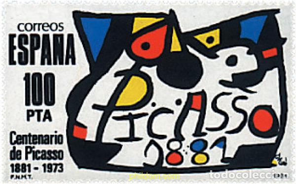 Francobolli: 85054 MNH ESPA&Ntilde;A 1981 CENTENARIO DE PABLO RUIZ PICASSO